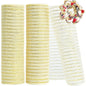 Golden Grid Ribbon Christmas Tree Decoration Mesh Tulle Roll