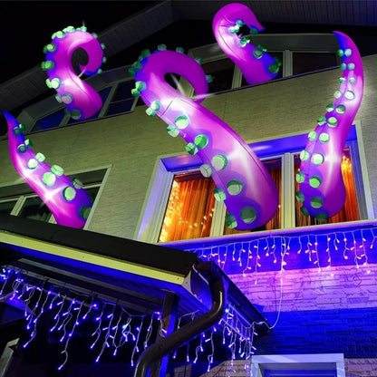 5 Pcs 5 ft Halloween Inflatable Lighted Giant Octopus Tentacle