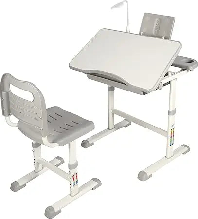 Height-Adjustable Kids Desk and Chair Set