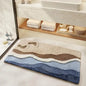 Ultra-Absorbent Fluffy Bath Rug - Machine Washable