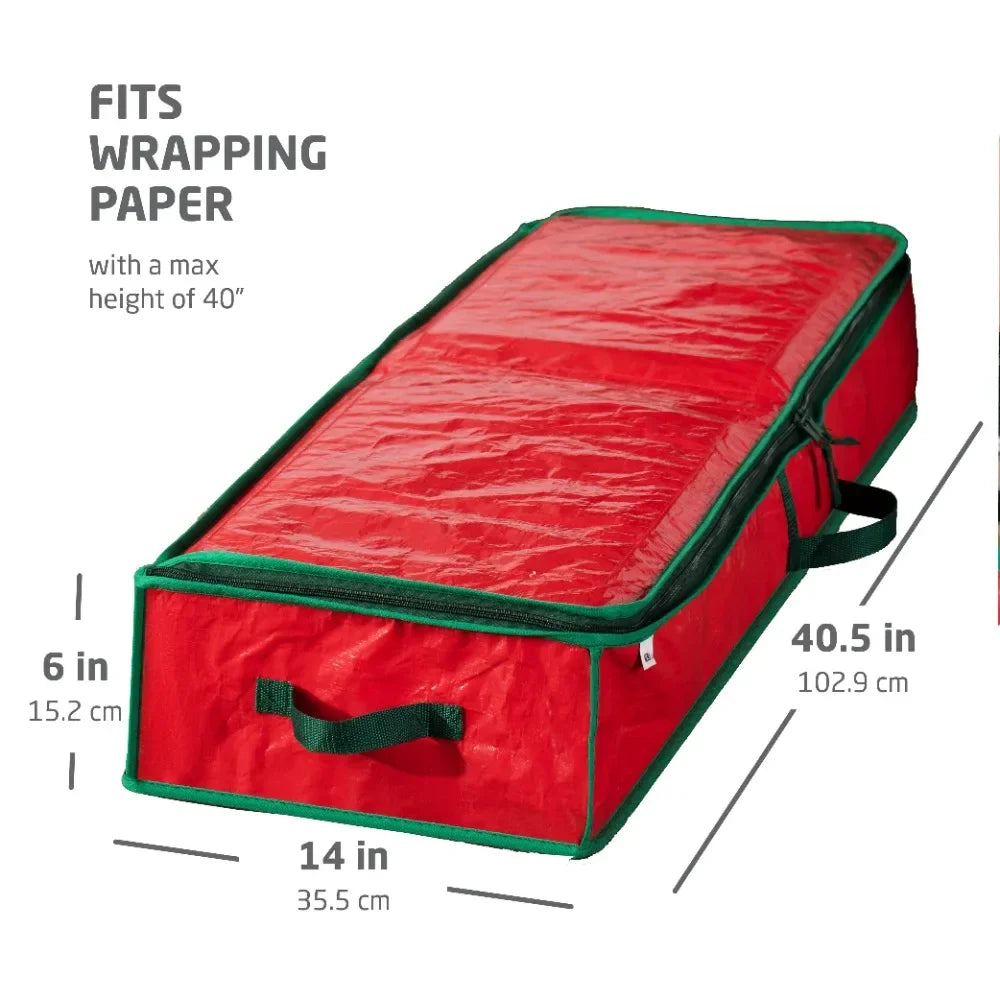 Christmas Wrapping Paper Storage Bag Large Capacity