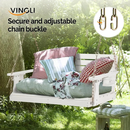 1600 LBS Capacity Outdoor Swing and Adjustable Hanging Chains