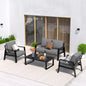 Outdoor Patio Set, 4 Piece Sectional  with Coffee Table
