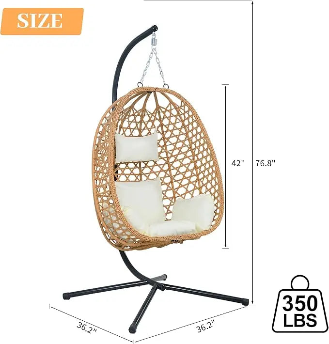 Hanging Egg Chair with Cushions