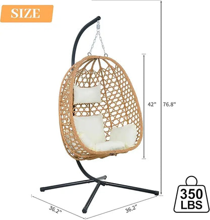 Hanging Egg Chair with Cushions