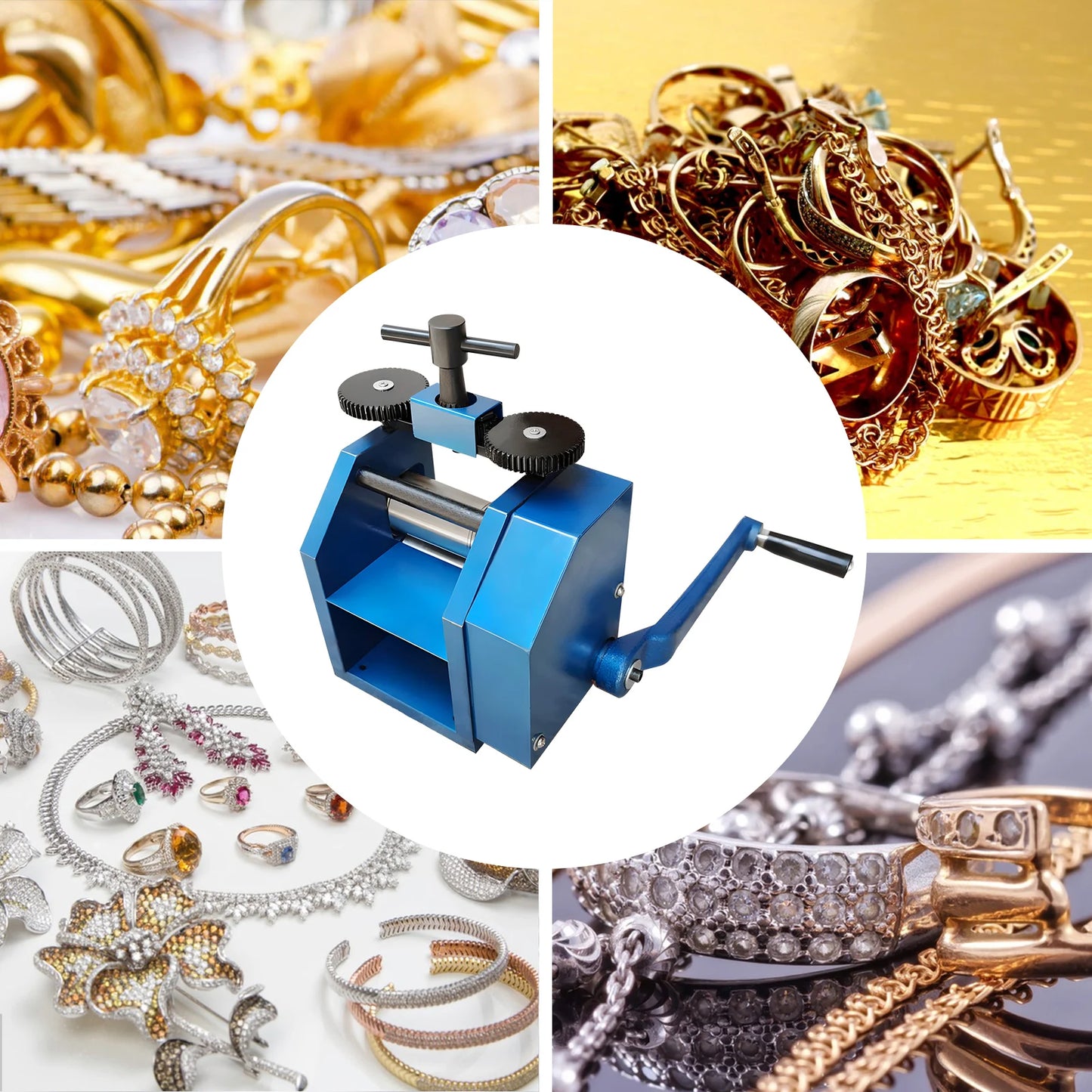 Premium Portable 3-in-1 Jewelry Rolling Mill Machine