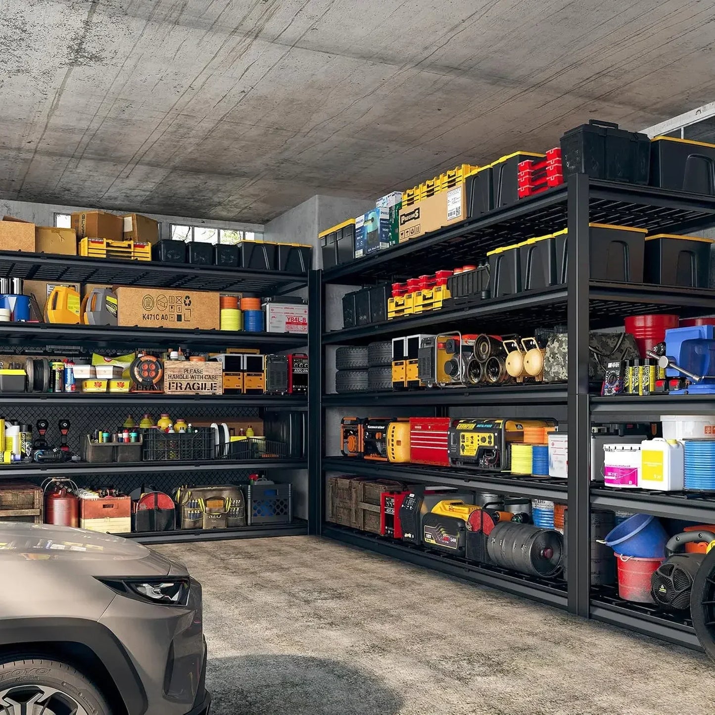 60" W Garage Shelving Storage Shelves Adjustable