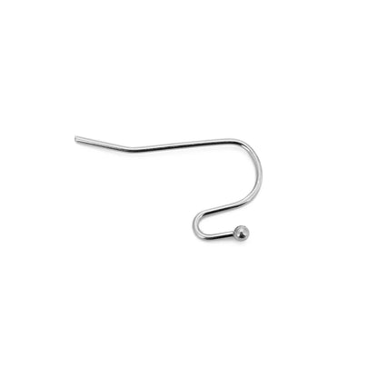 50pcs/lot Stainless Steel Earring Wire Hooks Hypoallergenic