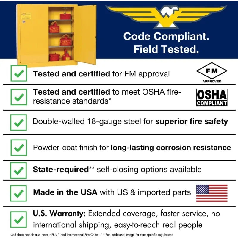 110 Gallon F﻿lammable Liquid Storage Cabinet