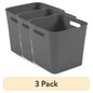 3 Pack Plastic Cube Storage Bins
