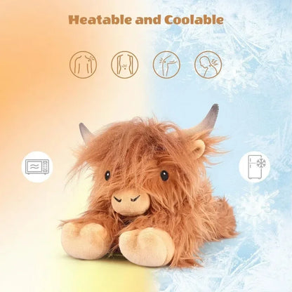 Cute Lying Highland Cow Plush Toy