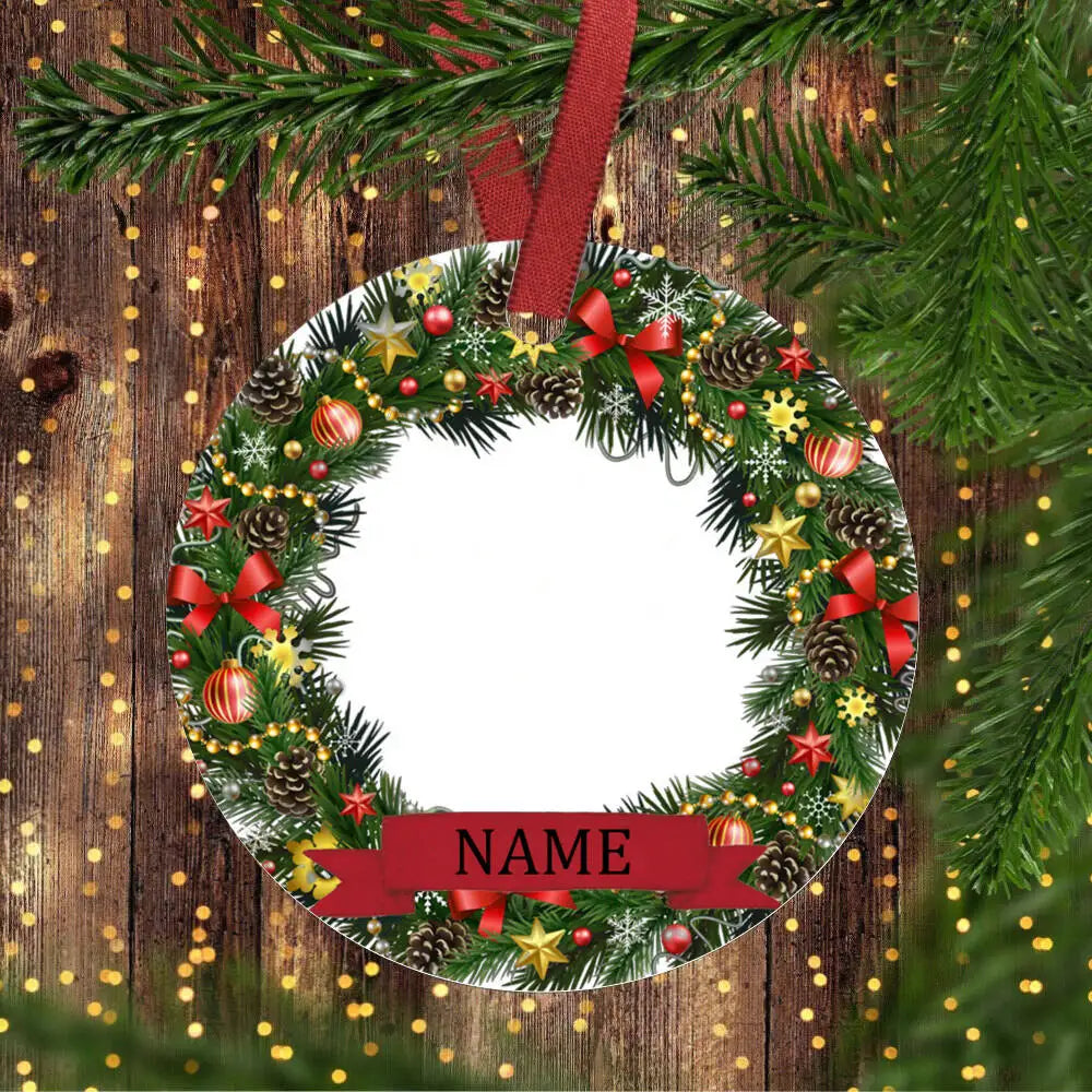 Personalized Pet Ornament Custom Dog, Cat and Dog Christmas Photo Ornament Cat Portrait Name Gift