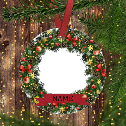 Personalized Pet Ornament Custom Dog, Cat and Dog Christmas Photo Ornament Cat Portrait Name Gift