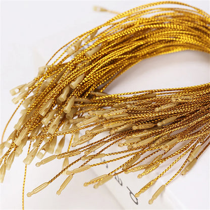 100Pcs Christmas Ornaments Hanger String Ornament Hook Ropes