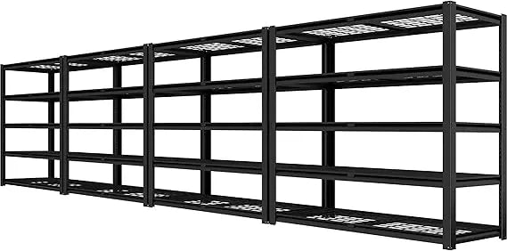 47W x 18D x 72H Metal Heavy Duty Adjustable 5 Tier Wire Shelving