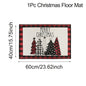 Christmas Kitchen Floor Mats, Plaid Pattern