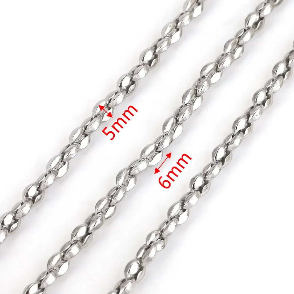 1 meter Stainless Steel Big Chains Handmade Thick Big Chain
