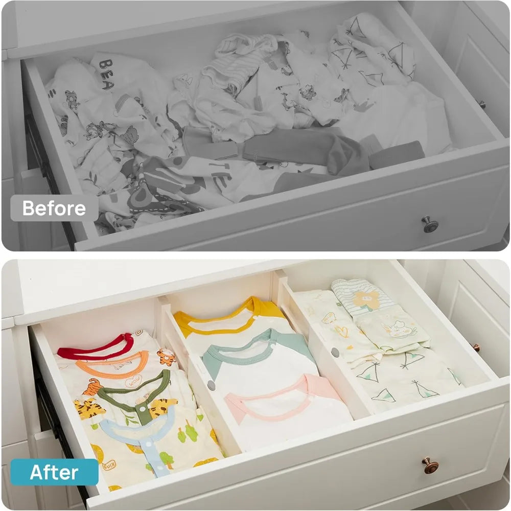 New-16 Pack Drawer Dividers for Clothes, 4" H 11.6"-17"