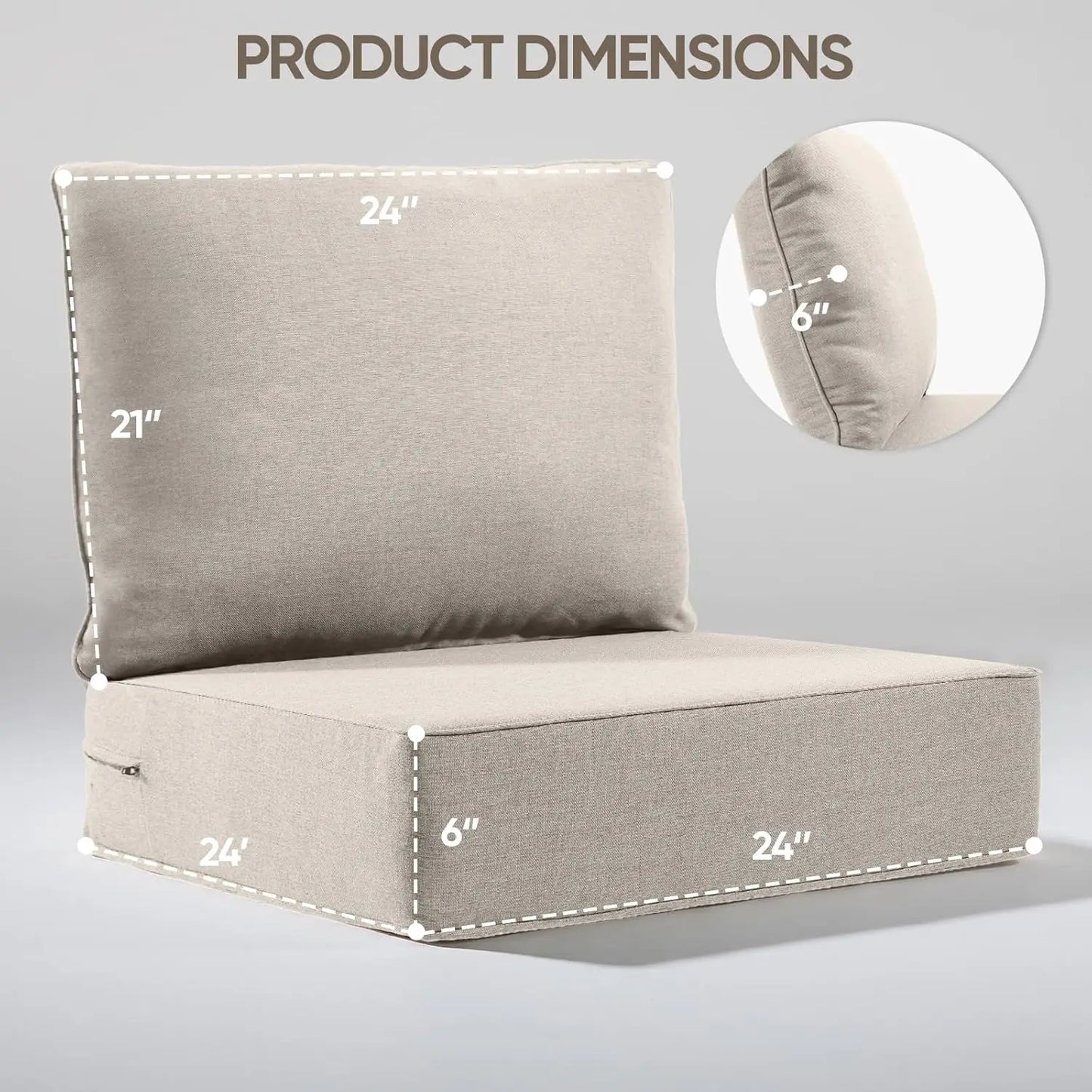 Outdoor Cushion Set for Furniture