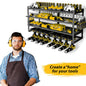 Power Tool Organizer-8 Drill Holder Wall Mount,4 Layer Heavy Duty