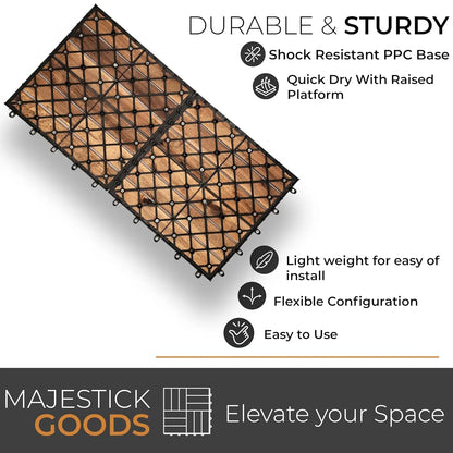 Interlocking Deck Tiles 24 x 12 Long Boards Snap Together