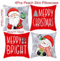 4pcs Merry Christmas Cushion Cover
