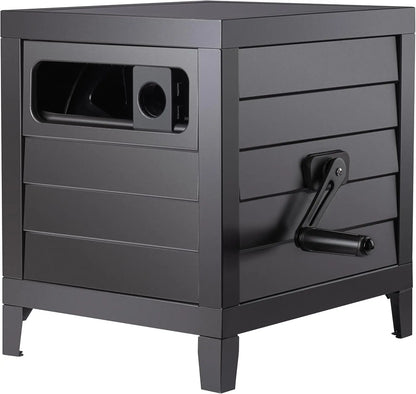 Metal Garden Hose Reel Deck box Cabinet, 150ft 5/8" Garden Hose Capacity.