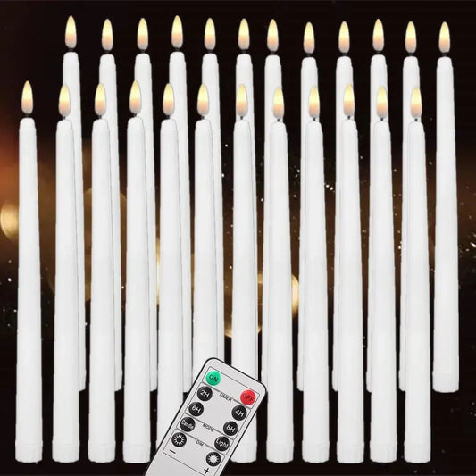LED Flameless Taper Candles 6.5/11" Battery Operated