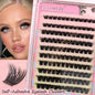 Individual Lashes 120 Pcs Self-adhesive Eyelash Cluster 10-12-14mm