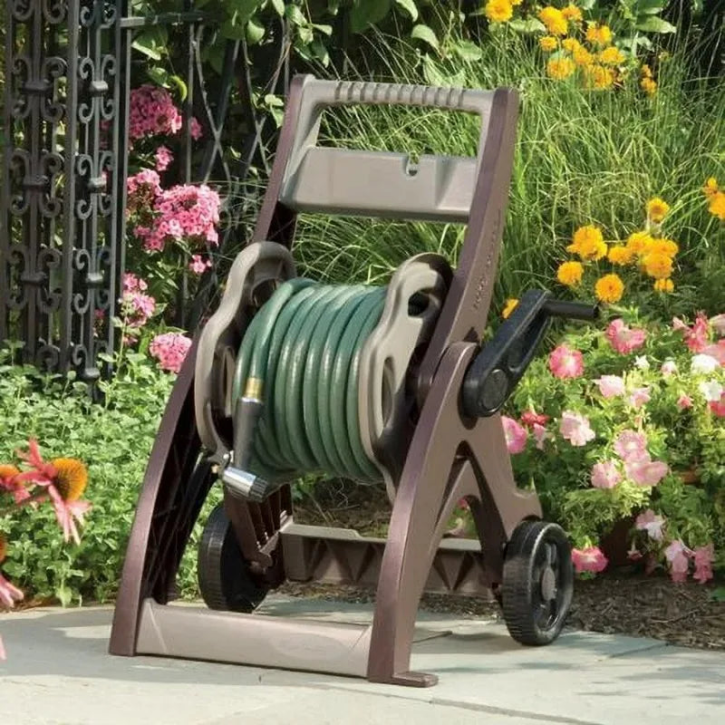 175 ft. Hosemobile Hose Reel Cart, Mocha and Taupe