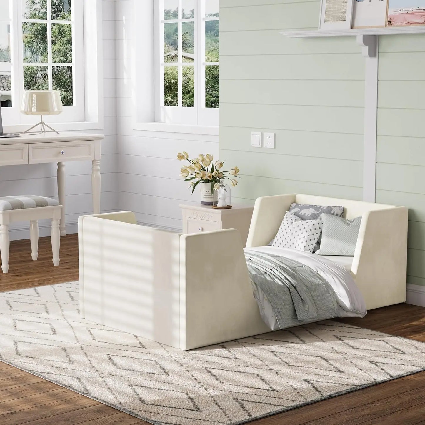 Toddler Bed with Guard Rails