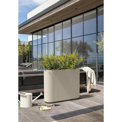 Outdoor Planter - Durable Plastic-Stone Blend