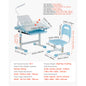 Kids Study Chair and Desk Set with Table Lamp