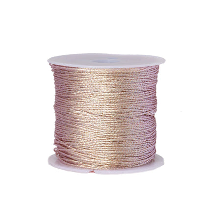 0.4mm 50m Nylon Gold Silver Thread Jewelry Cord Wire