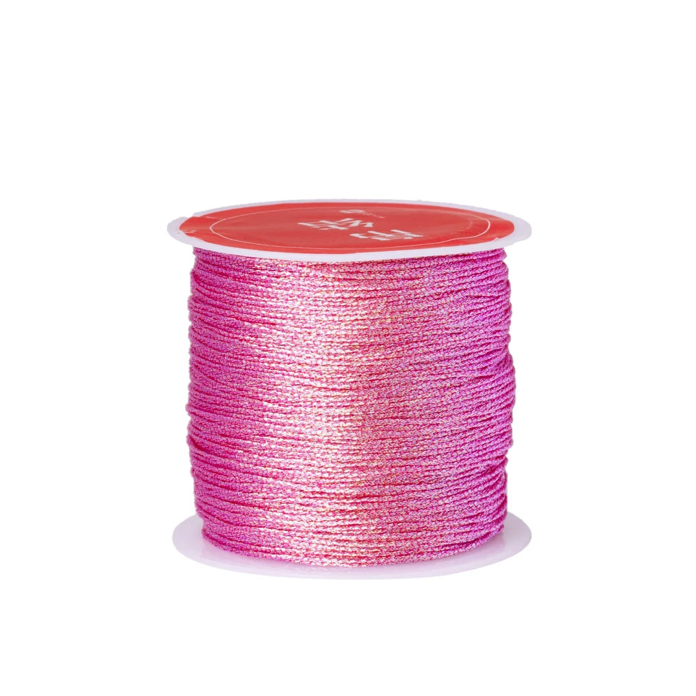 0.4mm 50m Nylon Gold Silver Thread Jewelry Cord Wire