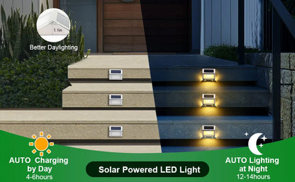 Solar Lights for Steps Deck  Stair  Outdoor, Waterproof