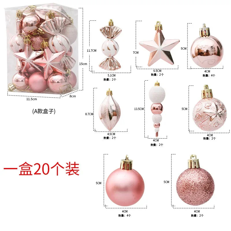 29/20Pcs Christmas Tree Balls Hanging Pendant