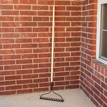 Garden Bow Rake with Curved Head