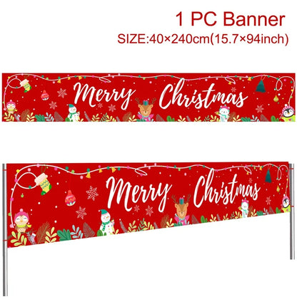 Christmas Outdoor Banner Merry Christmas Decorations