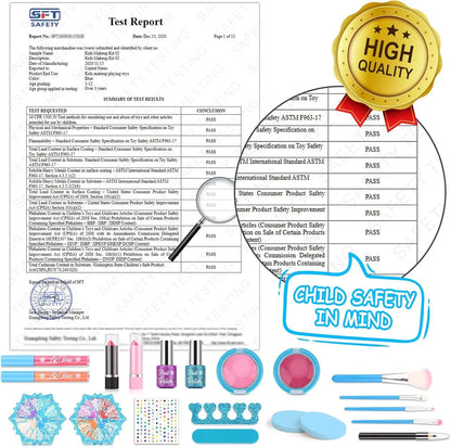 Kids Makeup Kit for Girls, Washable