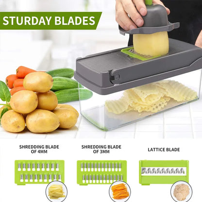 6-in-1 Vegetable Chopper - Kitchen Mandoline