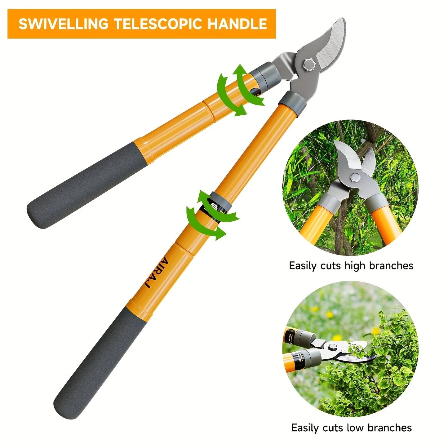 Lopper , Hedge Shears, Pruning Shears with Telescopic Handles