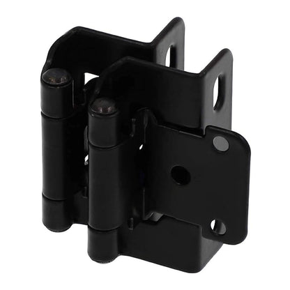 1/2" Cabinet Hinges 10PCS Hidden Sprung  Matte Black