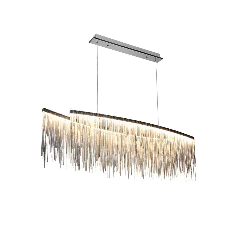 Led Ceiling Chandelier Gold Chains with Remote