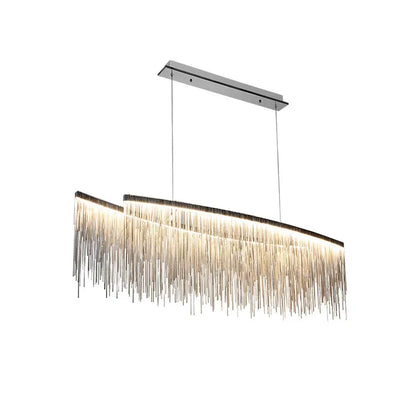 Led Ceiling Chandelier Gold Chains with Remote