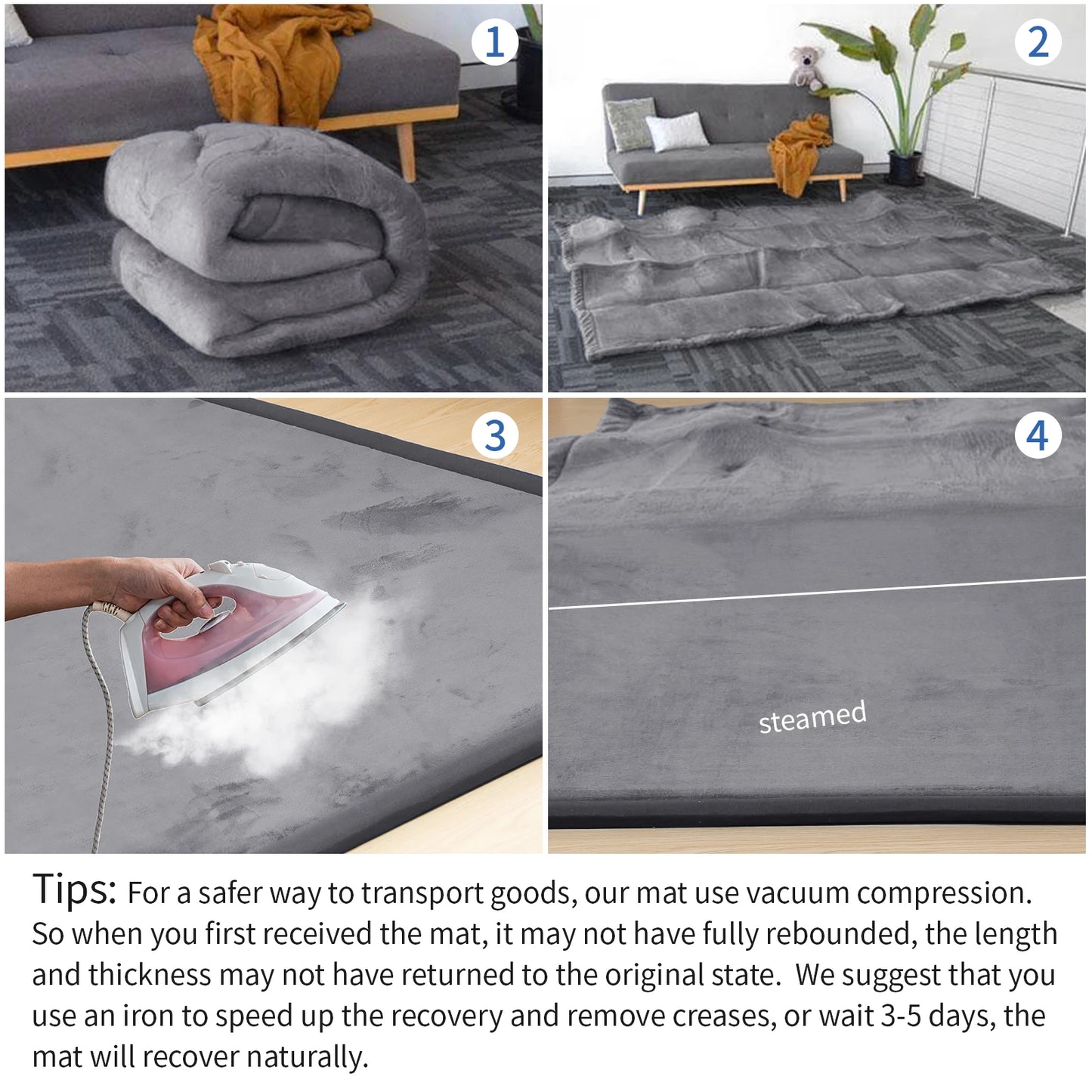 3cm Thick Foam backed Carpet Mat