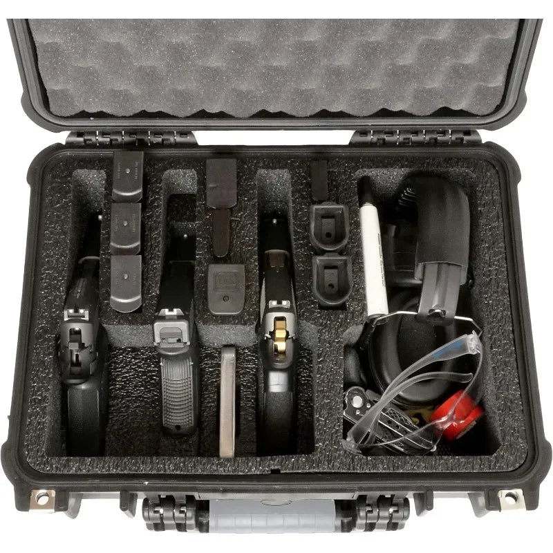 .4 Pistol and 16 Magazine Pre-Cut Heavy Duty Waterproof Case