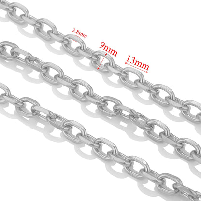1 meter Stainless Steel Big Chains Handmade Thick Big Chain