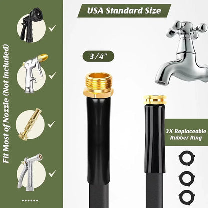 Non-Expandable Garden Water Hose 50/100ft Kink Free