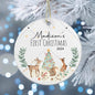 First Christmas Baby Ornament Gift Personalized